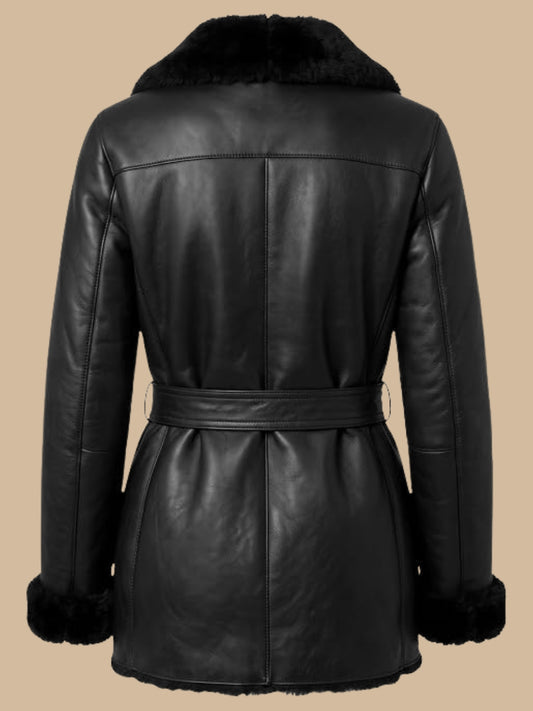 Shearling Leather Coat
