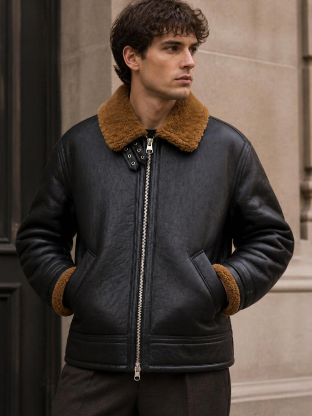 Shearling Leather Jacket
