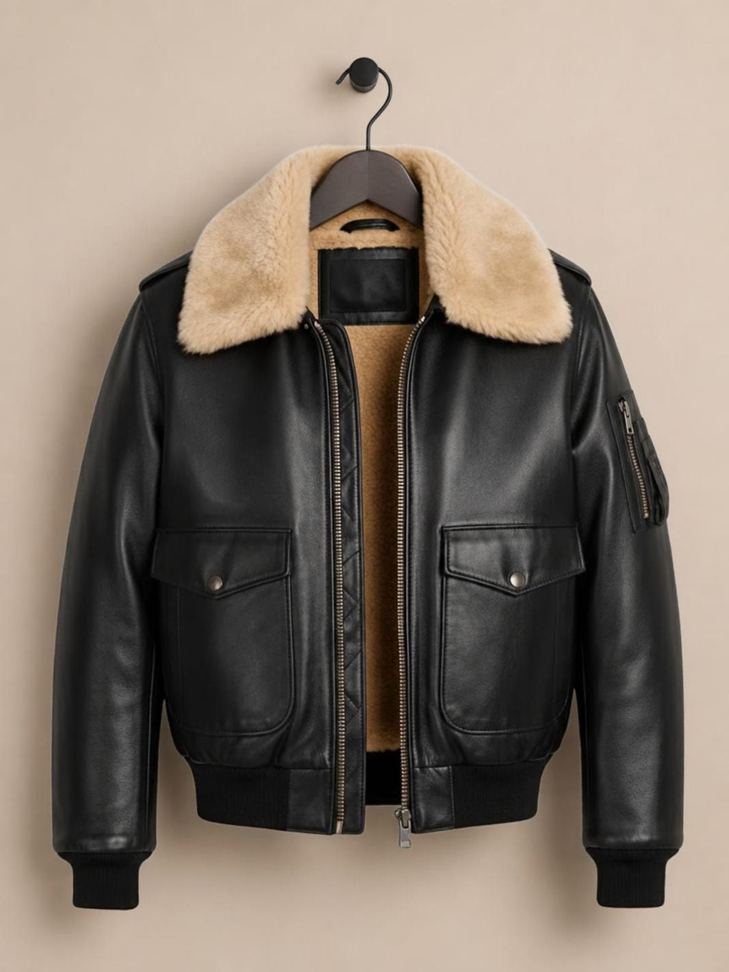 The Classic Aviator Shearling Bomber