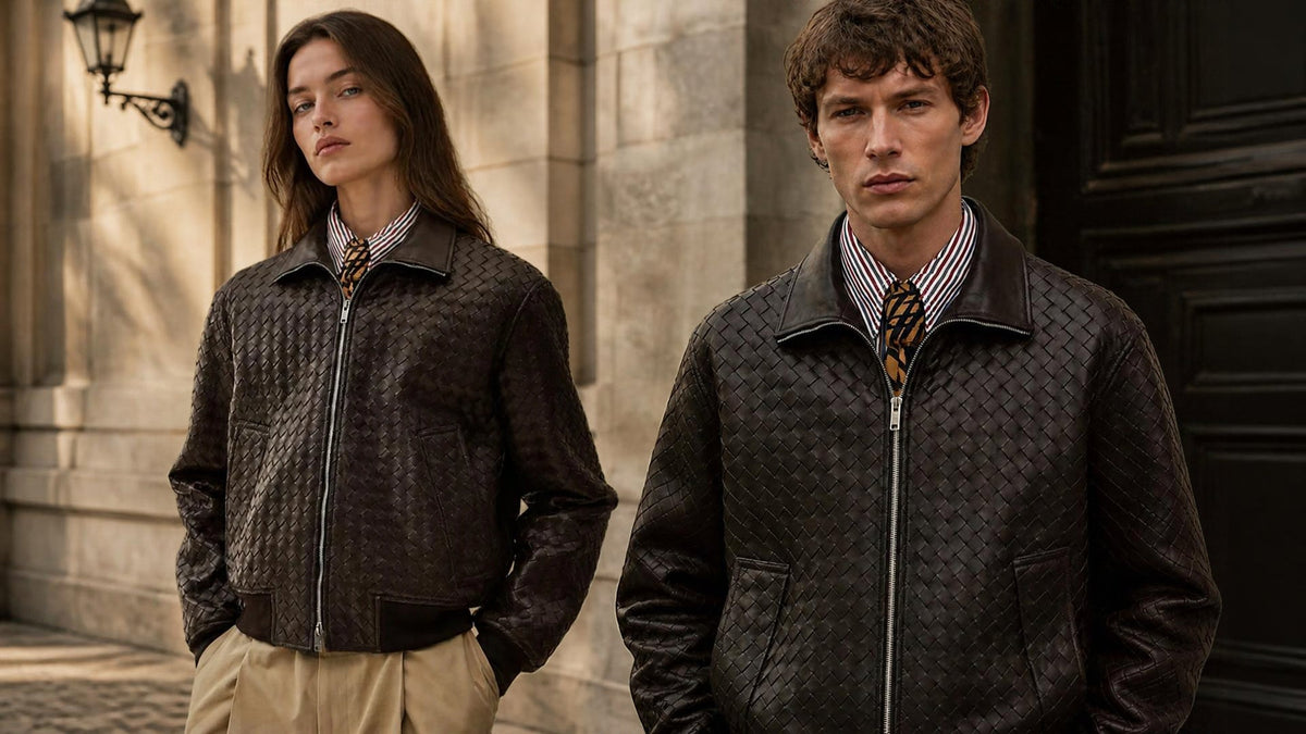 Hand-Woven Leather Jackets