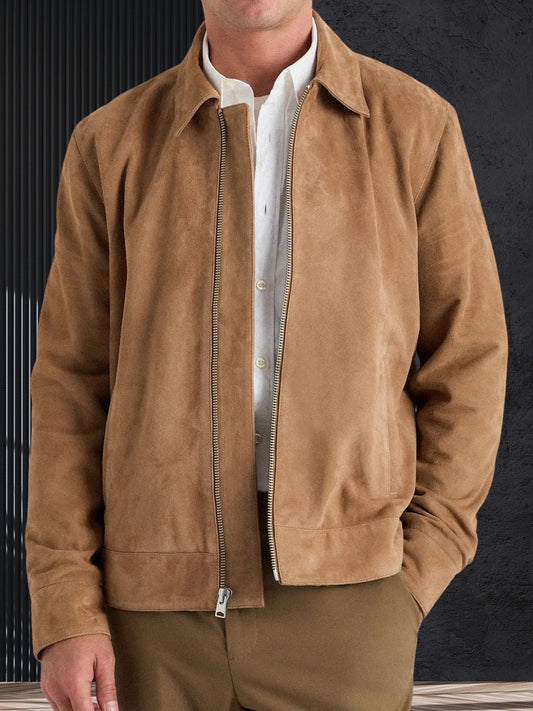 Harrington Suede Leather Jacket