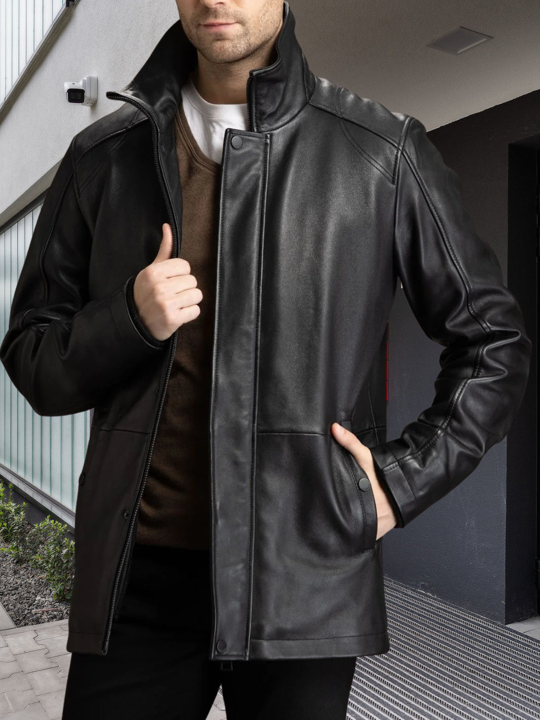 Leather Car Coat – 3/4 Length