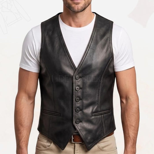 Ärmellose Weste im Vintage-Western-Stil