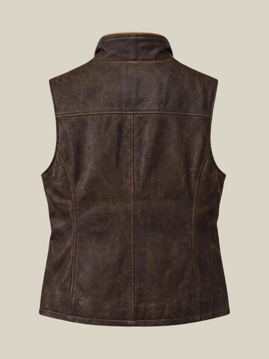 B3 Aviator Fur Collar Motorcycle Vest