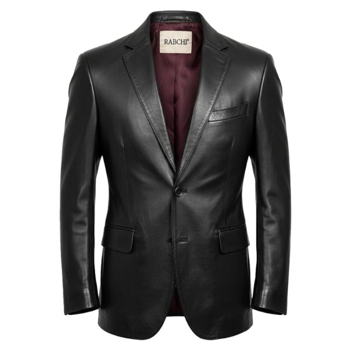 Herrenblazer aus Lammleder mit 2 Knöpfen