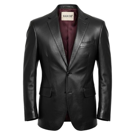 Herrenblazer aus Lammleder mit 2 Knöpfen