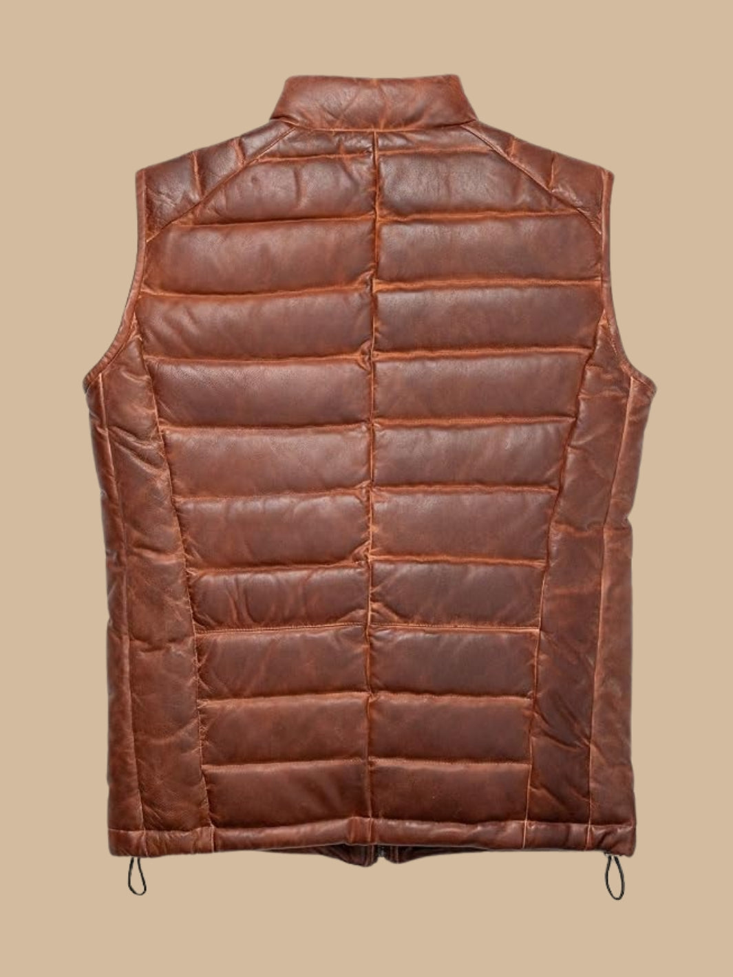 Leather Puffer Vest