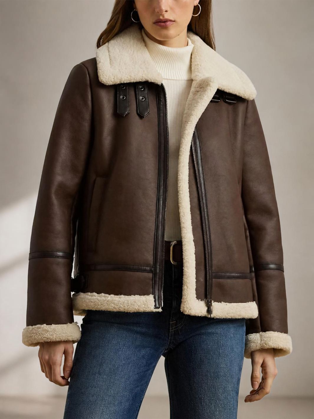 Shearling Leather Jacket