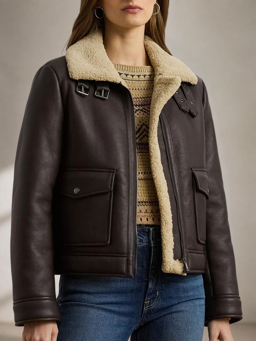 Shearling Leather Jacket