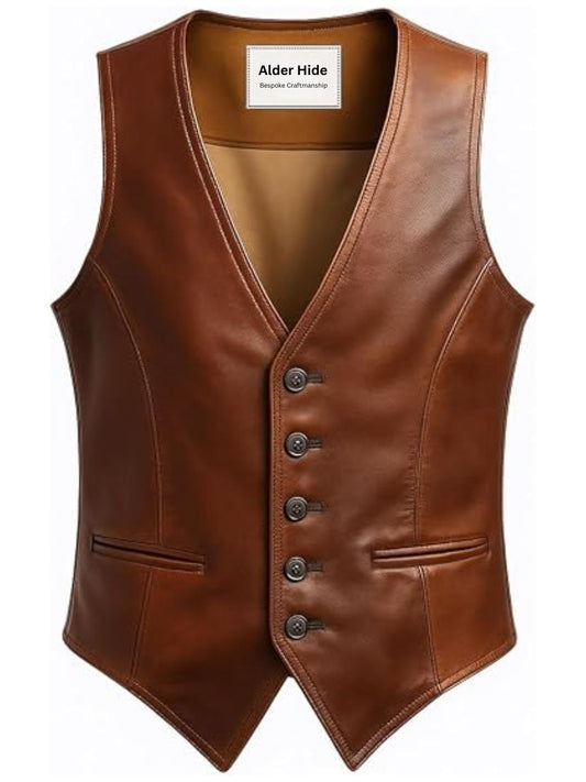 Ärmellose Weste im Vintage-Western-Stil