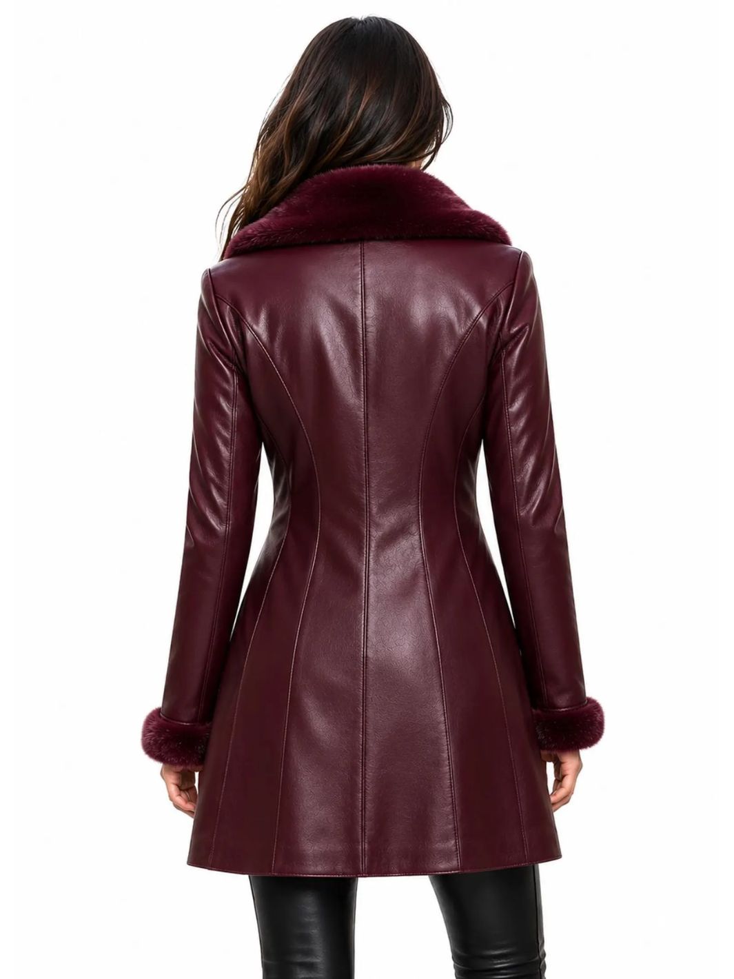 Fitted Sheepskin Winter Coat