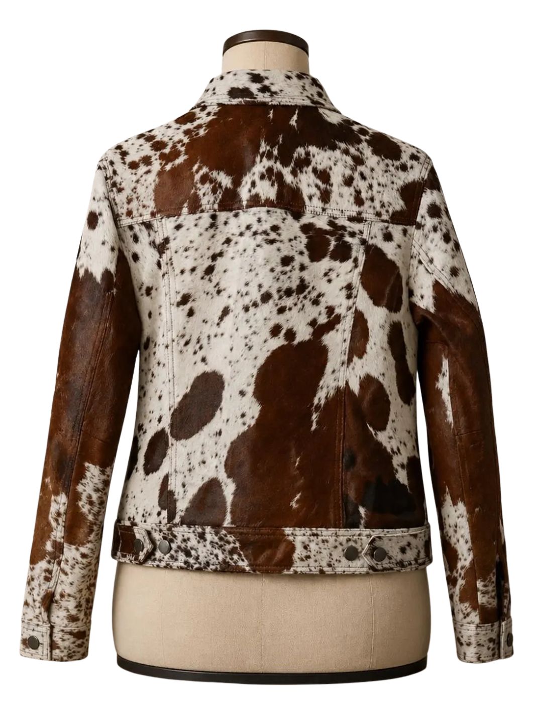 Hair On Hide Leather Trucker Jacket