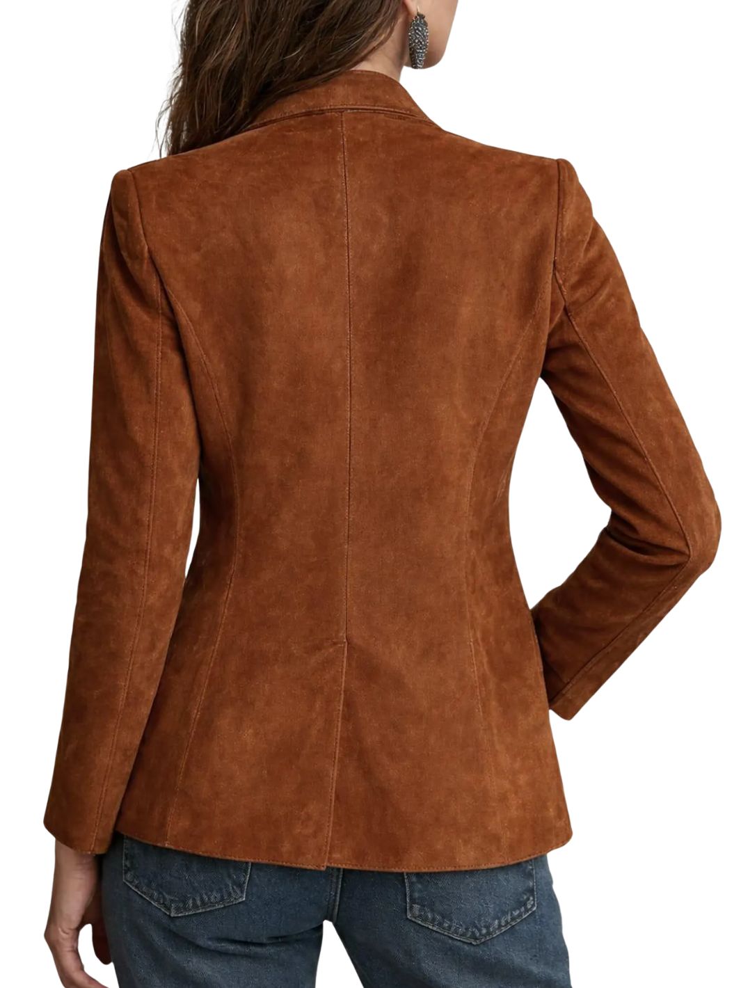 Suede Leather Blazer